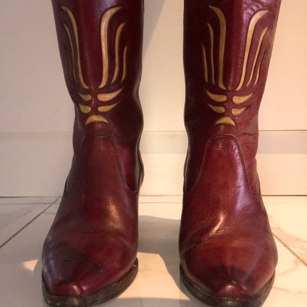 Vintage boots cow-boy style